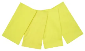 100% Cotton Napkins 20" x 20" Set of 4 Yellow