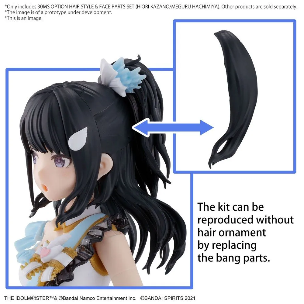 30 Minutes Sisters The Idolmaster: Shiny Colors Option Hair Style & Face Parts (Kazano Hiori & Hachimiya Meguru) Accessory Kit Set