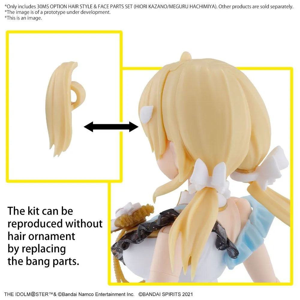 30 Minutes Sisters The Idolmaster: Shiny Colors Option Hair Style & Face Parts (Kazano Hiori & Hachimiya Meguru) Accessory Kit Set