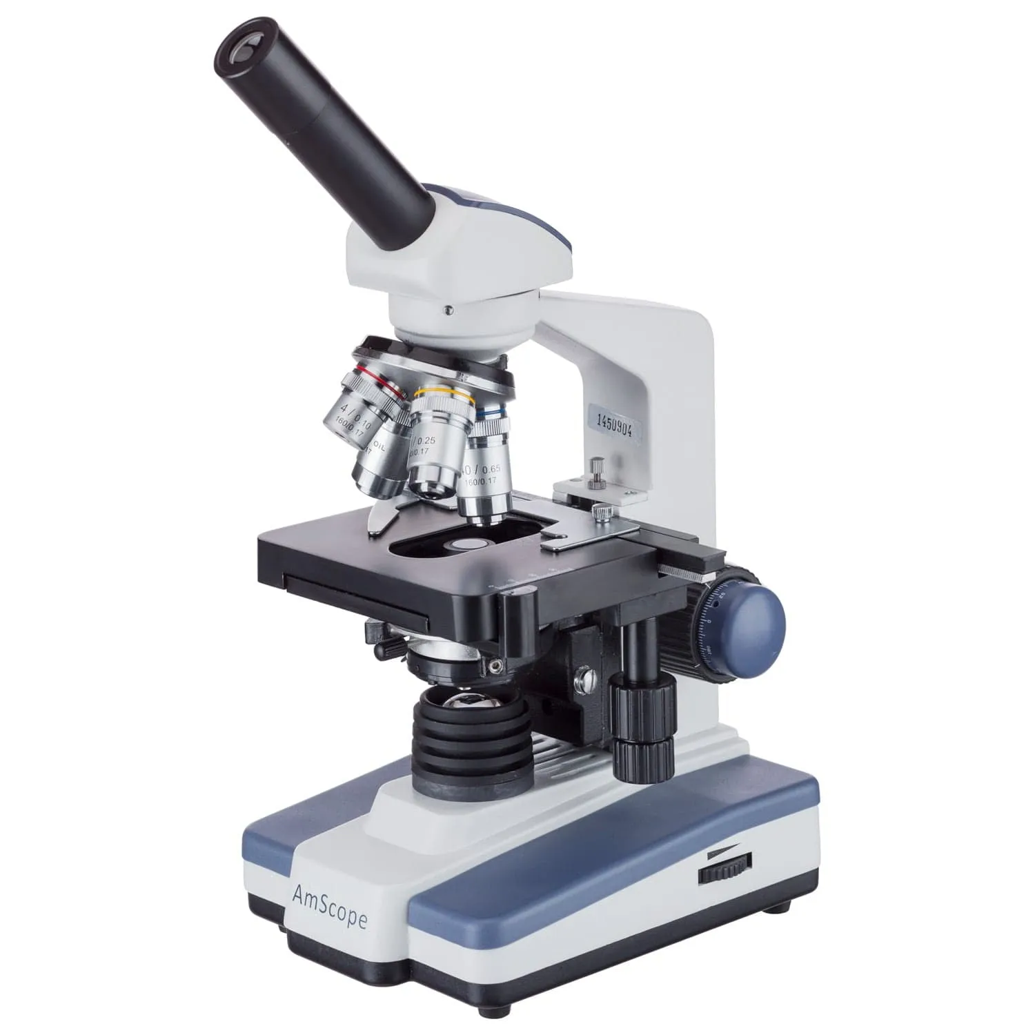 AmScope M620 Series Monocular LED Compound Microscope 40X-2500X Magnification