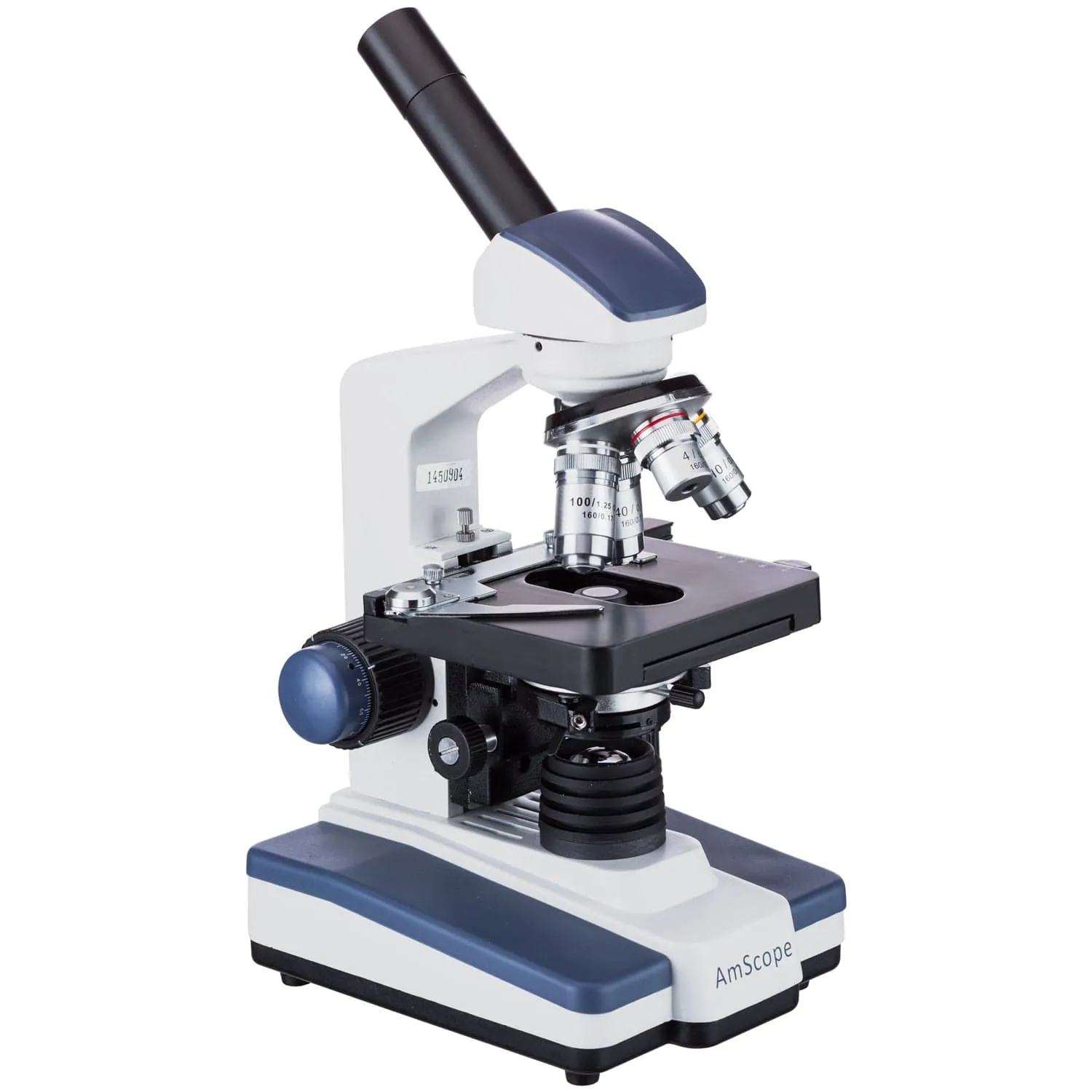 AmScope M620 Series Monocular LED Compound Microscope 40X-2500X Magnification