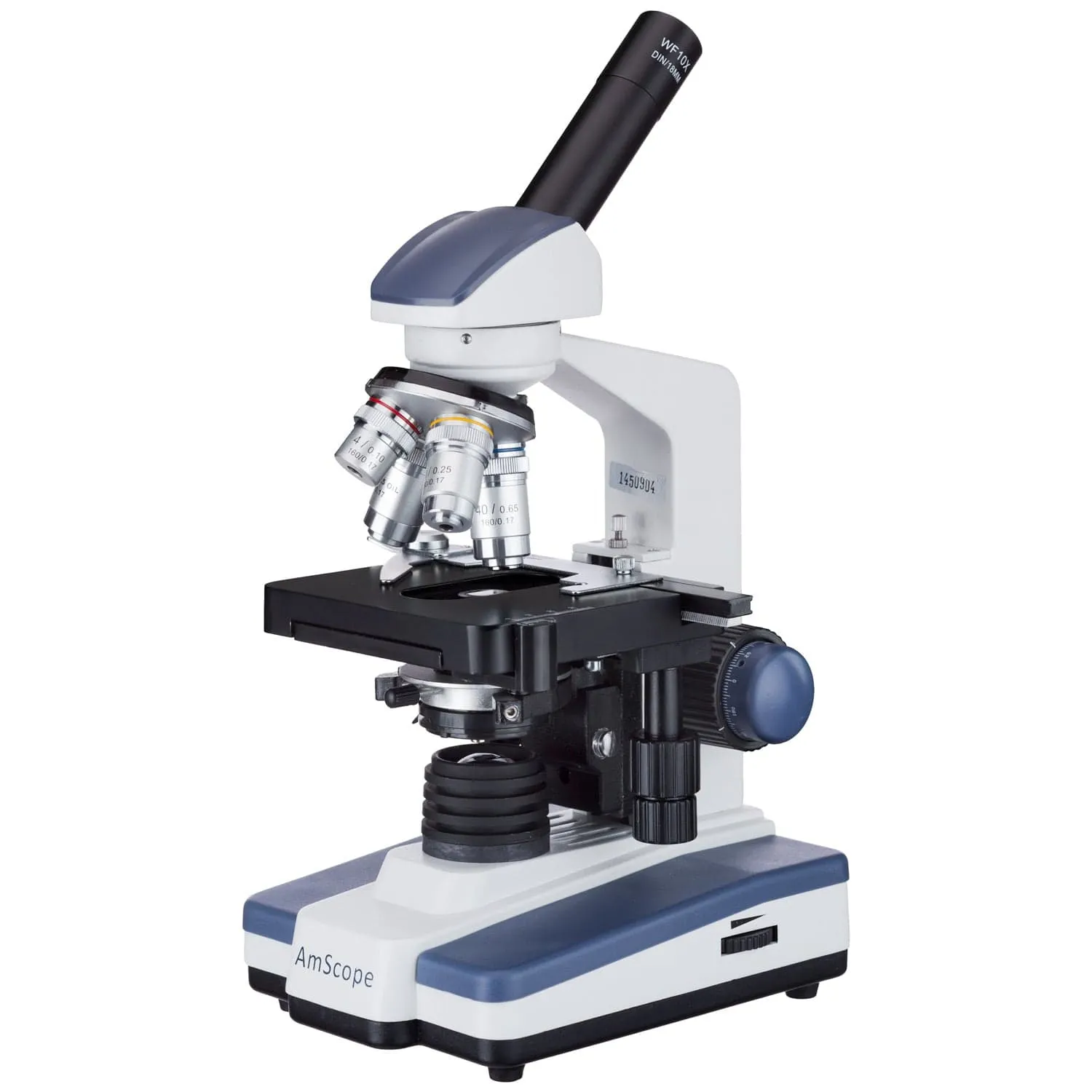 AmScope M620 Series Monocular LED Compound Microscope 40X-2500X Magnification