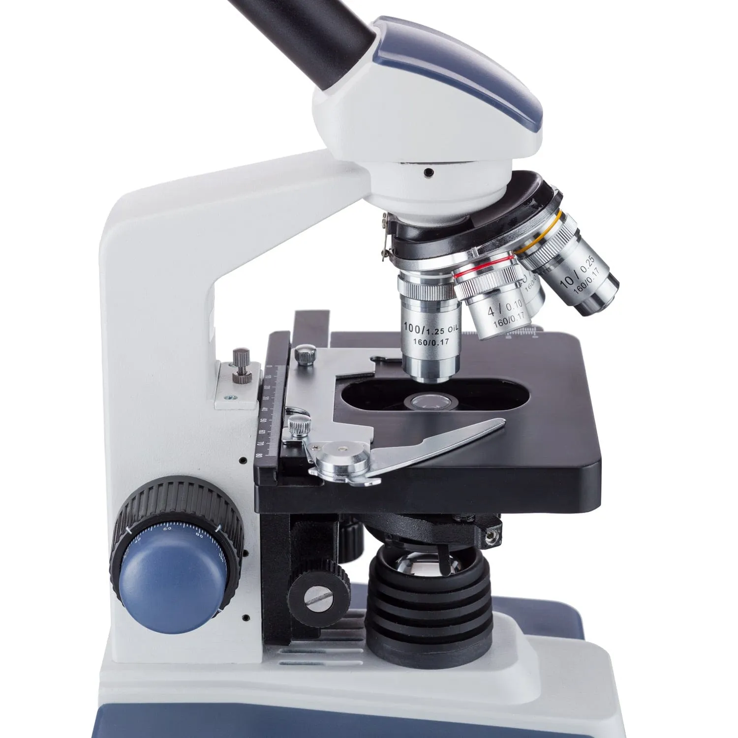 AmScope M620 Series Monocular LED Compound Microscope 40X-2500X Magnification