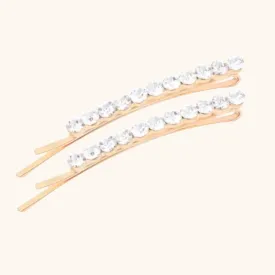 'Ana' Gold Diamanté Duo Grips