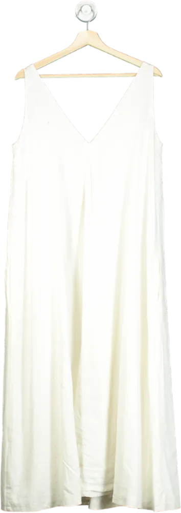 Anthology White Sleeveless Dress UK 12