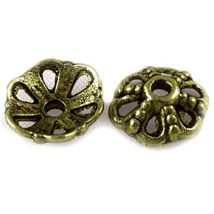 Antique Bronze Bead Cap 9x3.5mm (50 pcs)