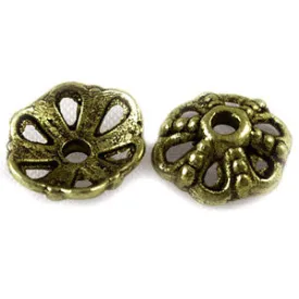 Antique Bronze Bead Cap 9x3.5mm (50 pcs)
