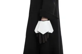 Bonnie - Women's Silk Lined Leather Gloves With Cuff Fall Detail