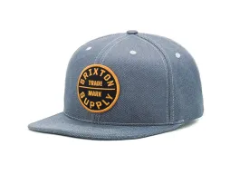 Brixton - Oath III Men's Snapback Hat, Light Blue