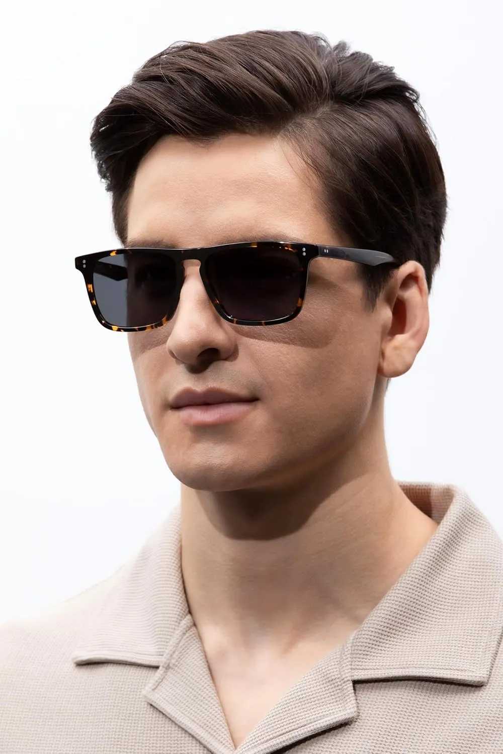 CARFIA Retro Polarized Sunglasses for Men UV Protection Hand-crafted Acetate Frame Fashion Cool Sun Glasses CA53572