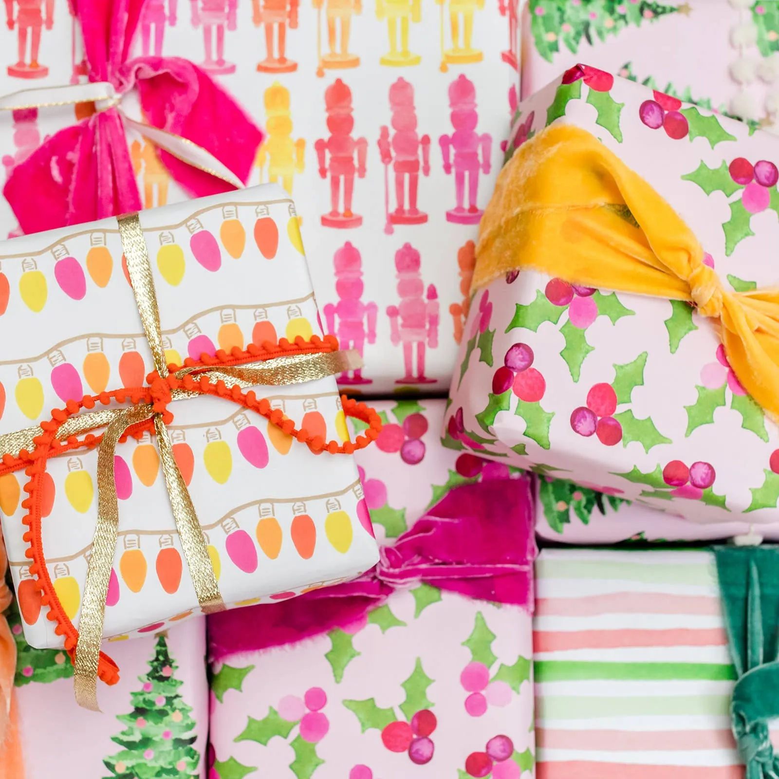 Colorful Nutcrackers Gift Wrap