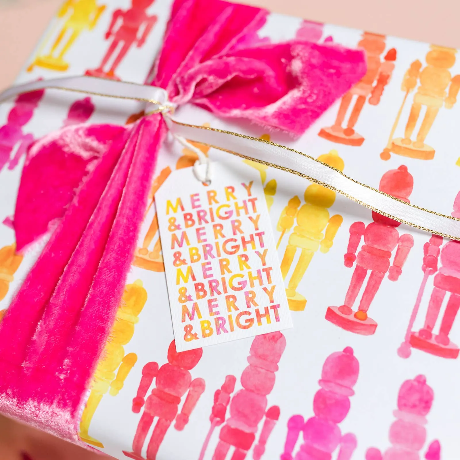 Colorful Nutcrackers Gift Wrap