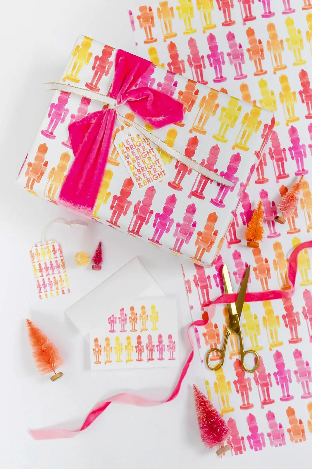 Colorful Nutcrackers Gift Wrap