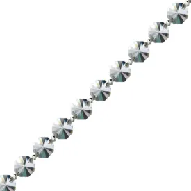 Crystal Garland Swarovski Spectra Crystal Octagon Prisms Strand