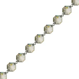 Crystal Garland Swarovski Strass Golden Teak Octagon Lily Prisms Crystal Strand