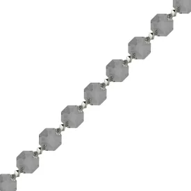Crystal Garland Swarovski Strass Silver Shade Octagon Lily Prisms Crystal Strand