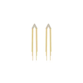 Donatello Tassle Gold Earrings