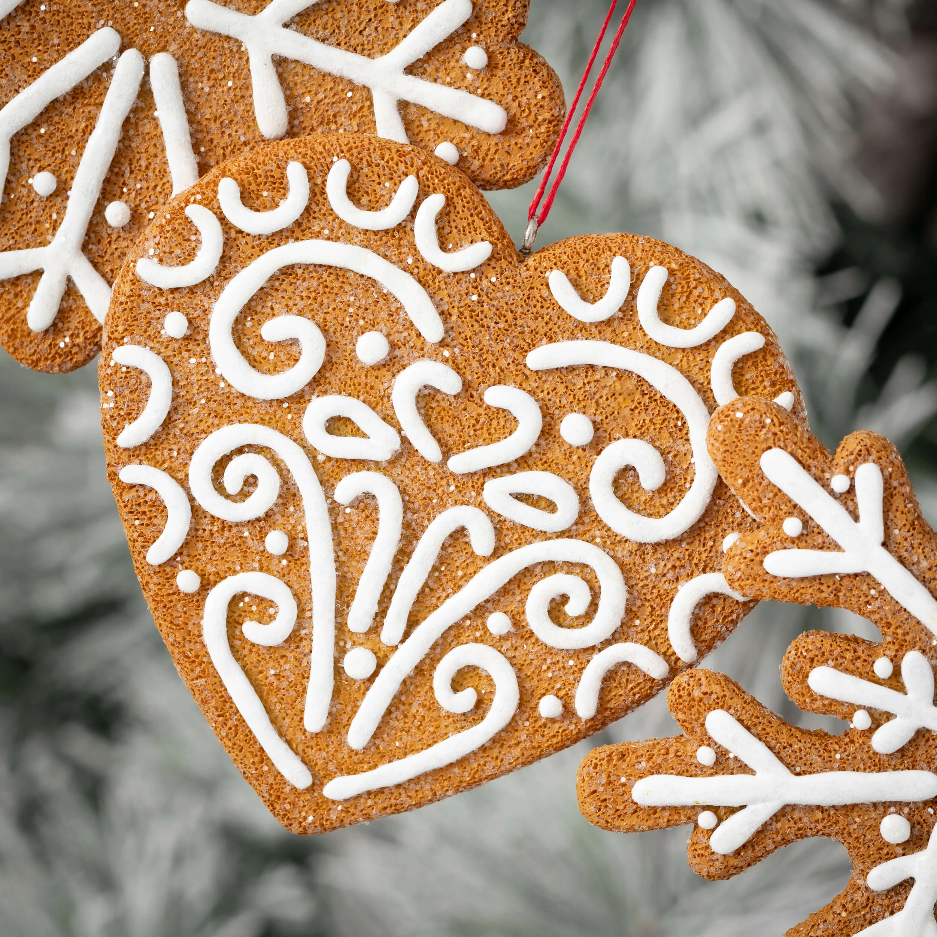 Frosted Gingerbread Ornaments