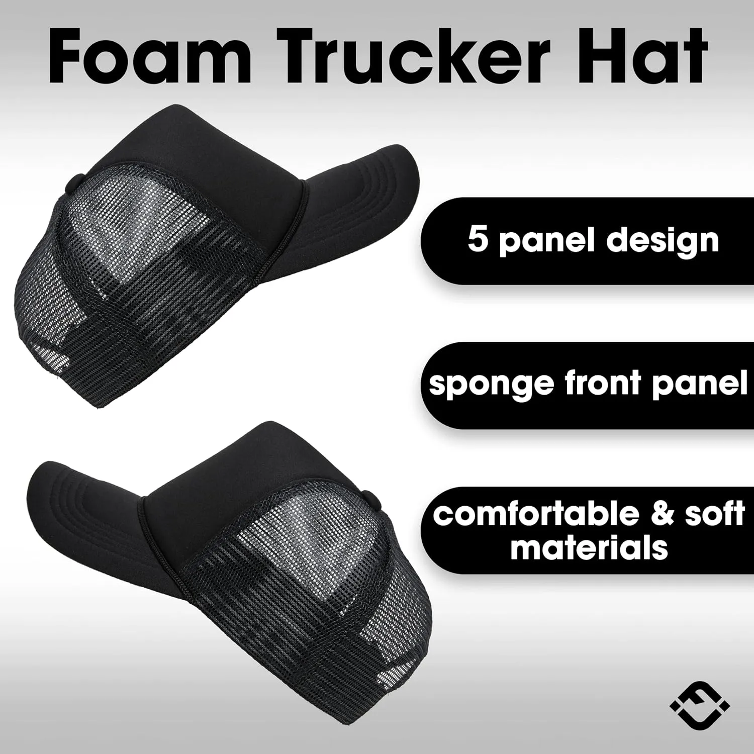Funky Junque Women's Men's Foam Blank Hat Baseball Trucker Cap