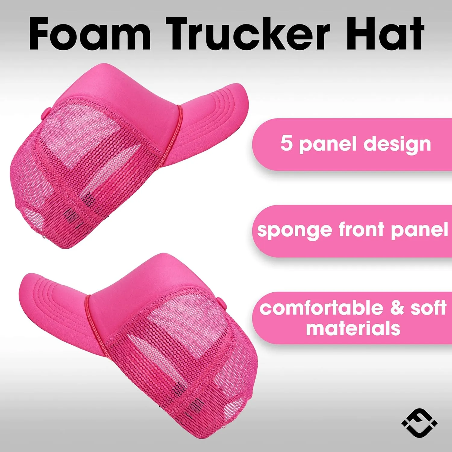 Funky Junque Women's Men's Foam Blank Hat Baseball Trucker Cap