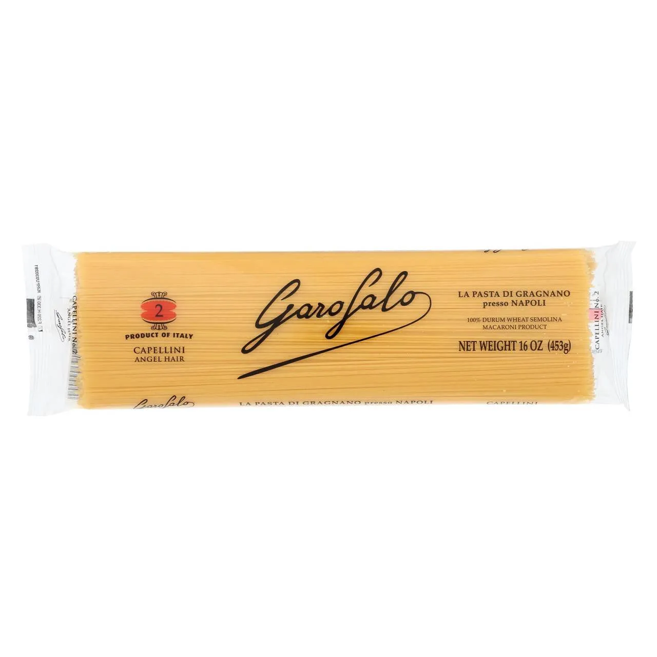 Garofalo Capellini Angel Hair Semolina Pasta 1lb. (Case of 20/Packs)