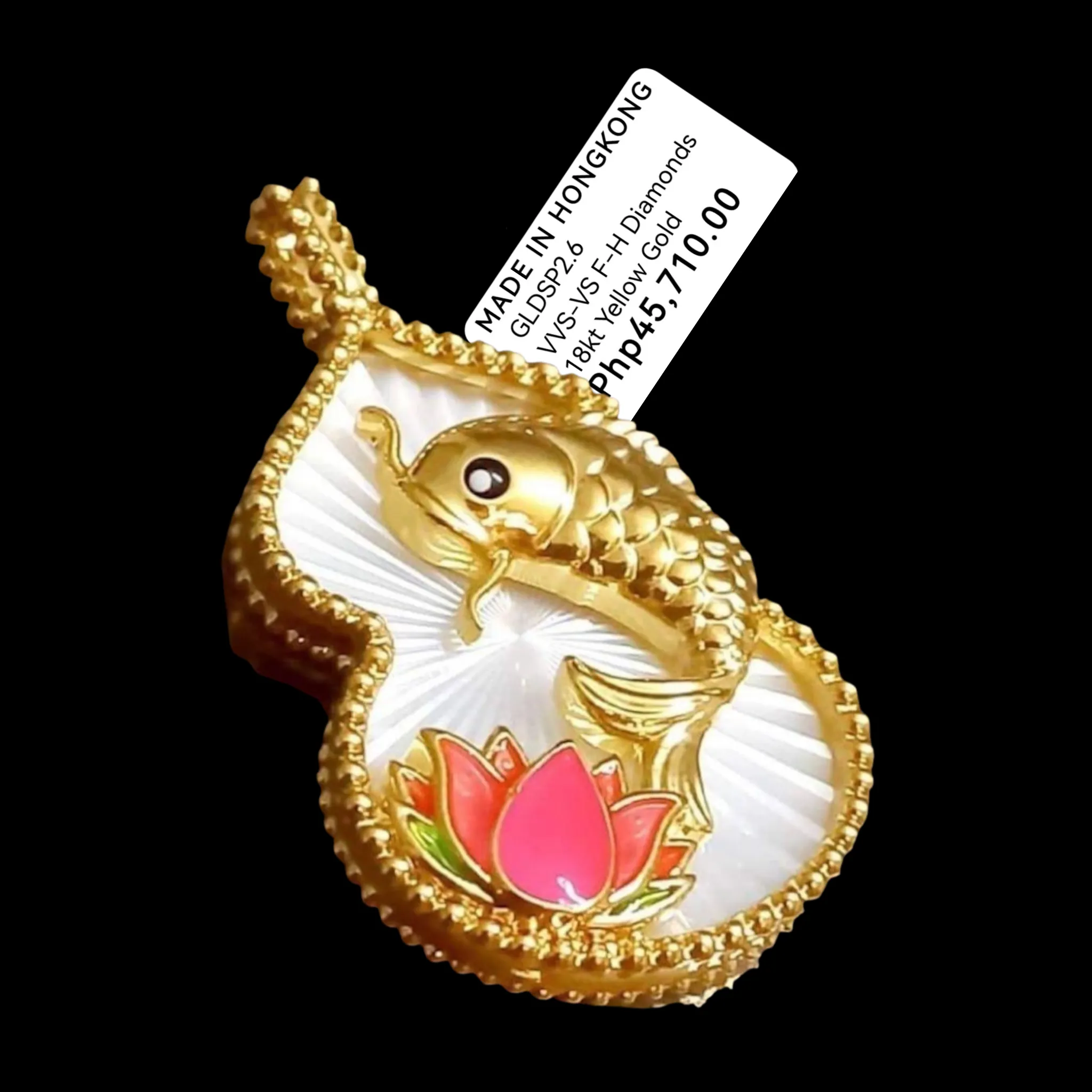 #GOLD2024 | 18K Golden Fish Pendant
