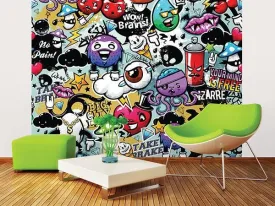 Graffiti Monster Wall Mural