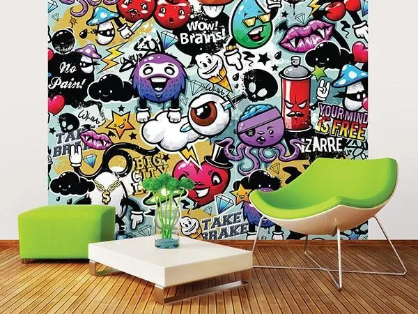 Graffiti Monster Wall Mural
