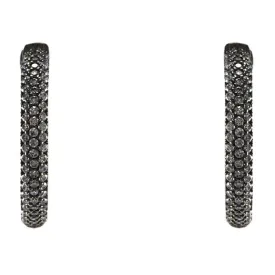 Heija CZ Inside Out Hoop Earrings | 30mm | Hemitate
