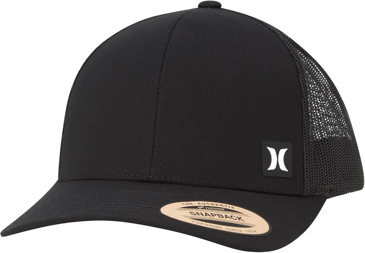 Hurley Men's Trucker Hat - Atlantic Snap Back Comfortable Curved Bill with Adjustable Snap Closure - Trucker Hats for Men
