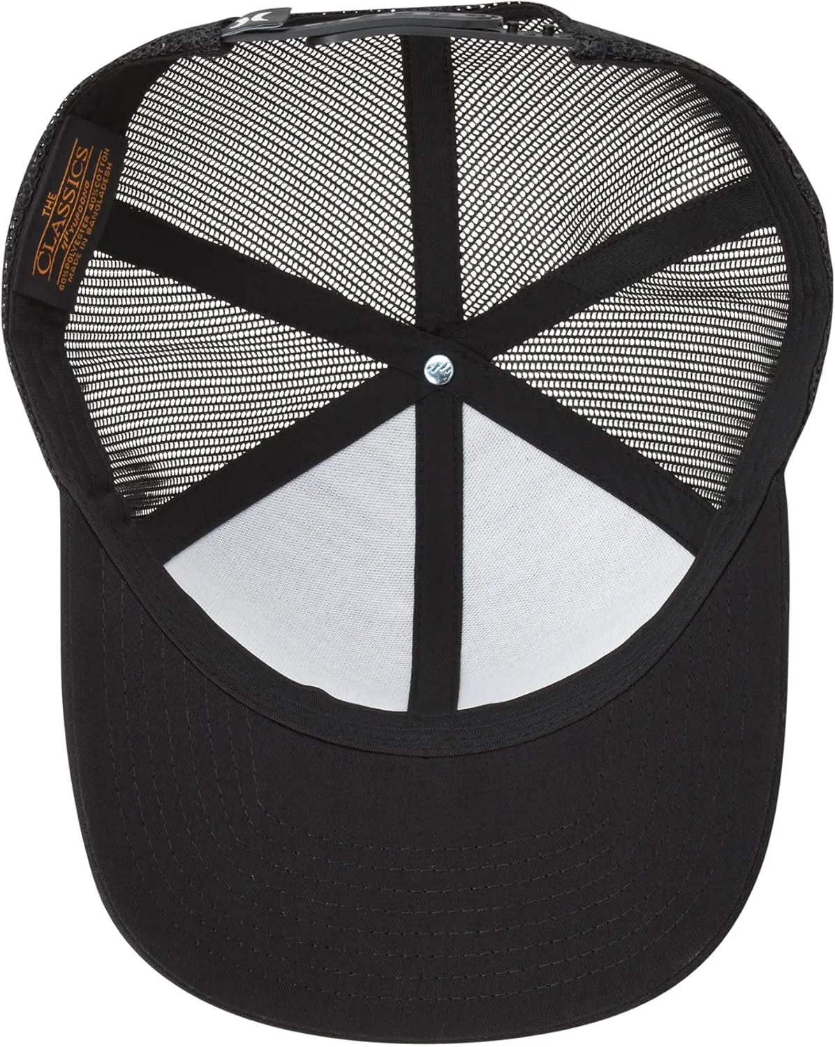 Hurley Men's Trucker Hat - Atlantic Snap Back Comfortable Curved Bill with Adjustable Snap Closure - Trucker Hats for Men