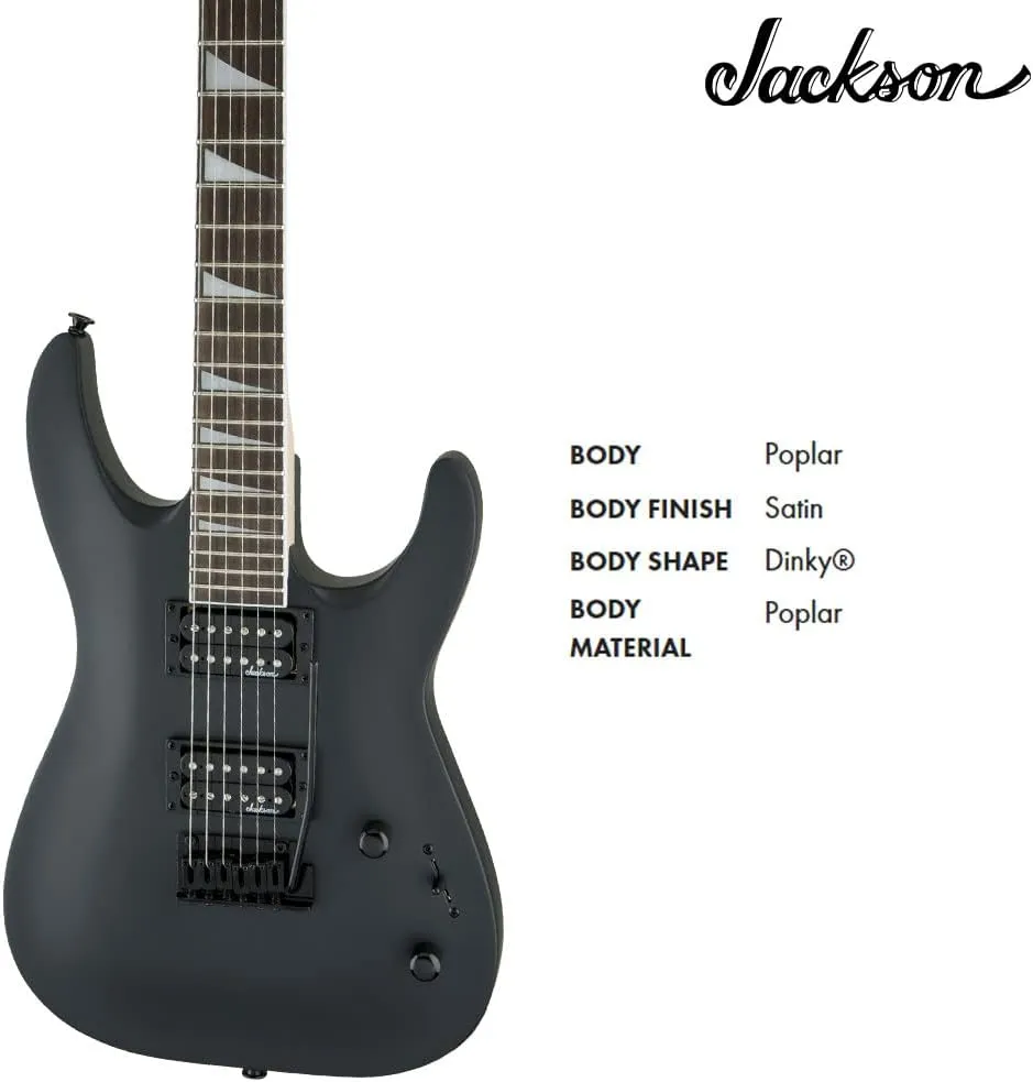 Jackson Dinky JS22 DKA Arch Top Natural Electric Guitar (Satin Black)