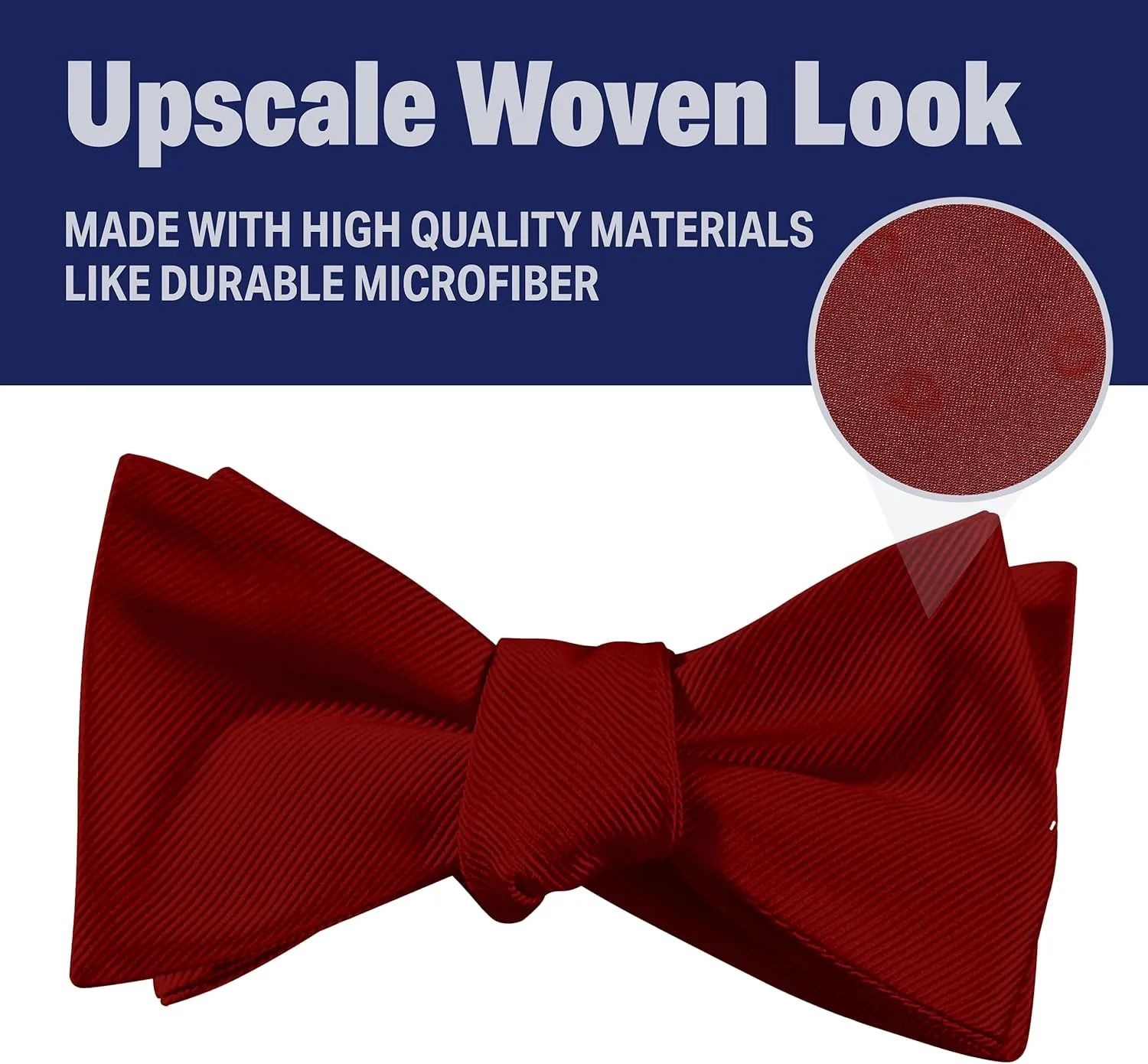 LUTHER PIKE SEATTLE Self Tie Bow Ties for Men  Classic Untied Mens Bowties in Solid Colors and Stripes
