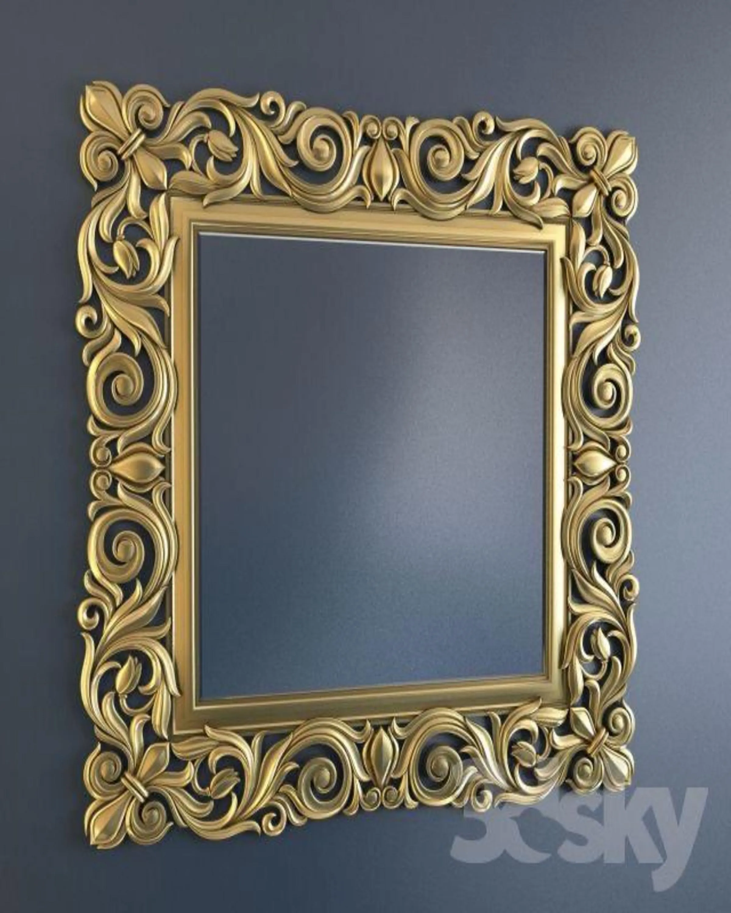 Luxurious Classic Gold Leaf Mirror - Angie's India Mirrors