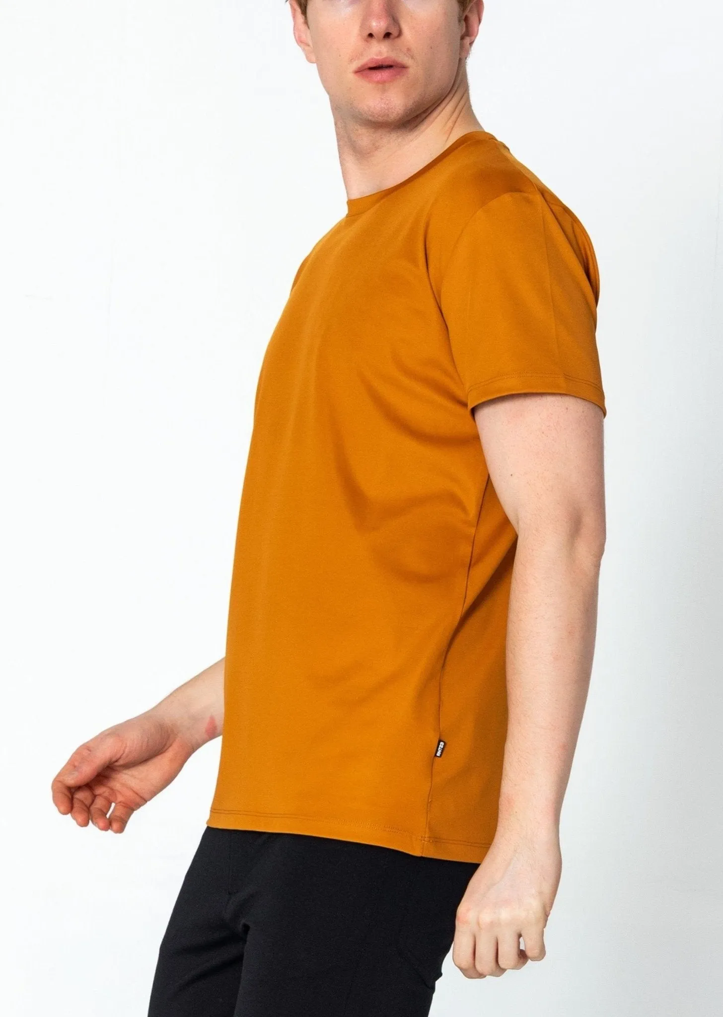 Luxurious Glow Crew-Neck T-Shirt - Mustard