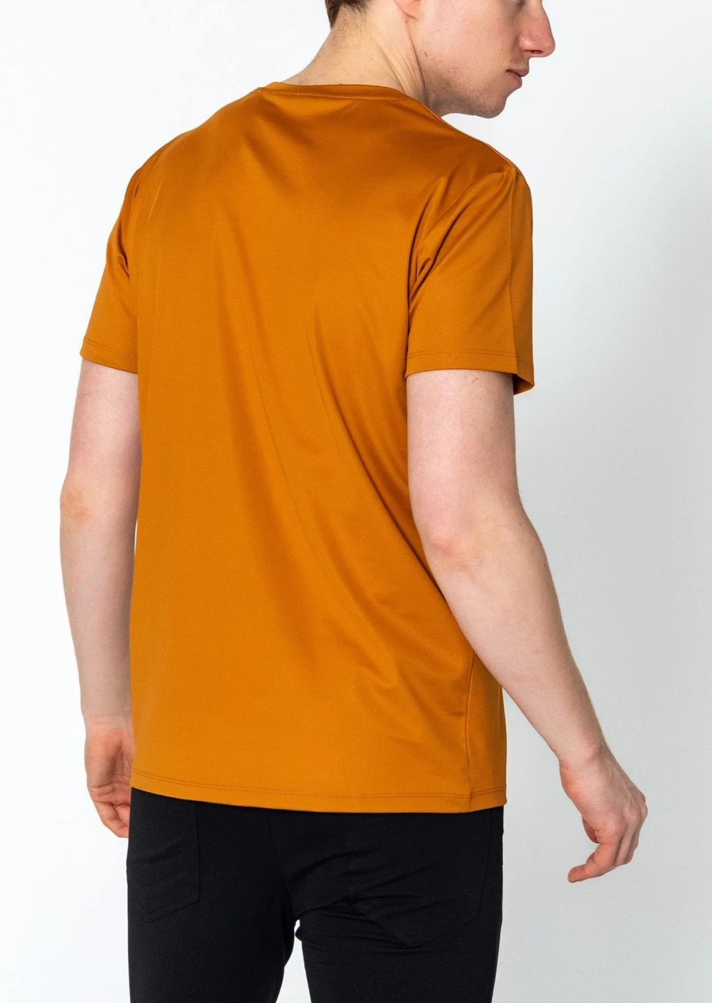 Luxurious Glow Crew-Neck T-Shirt - Mustard