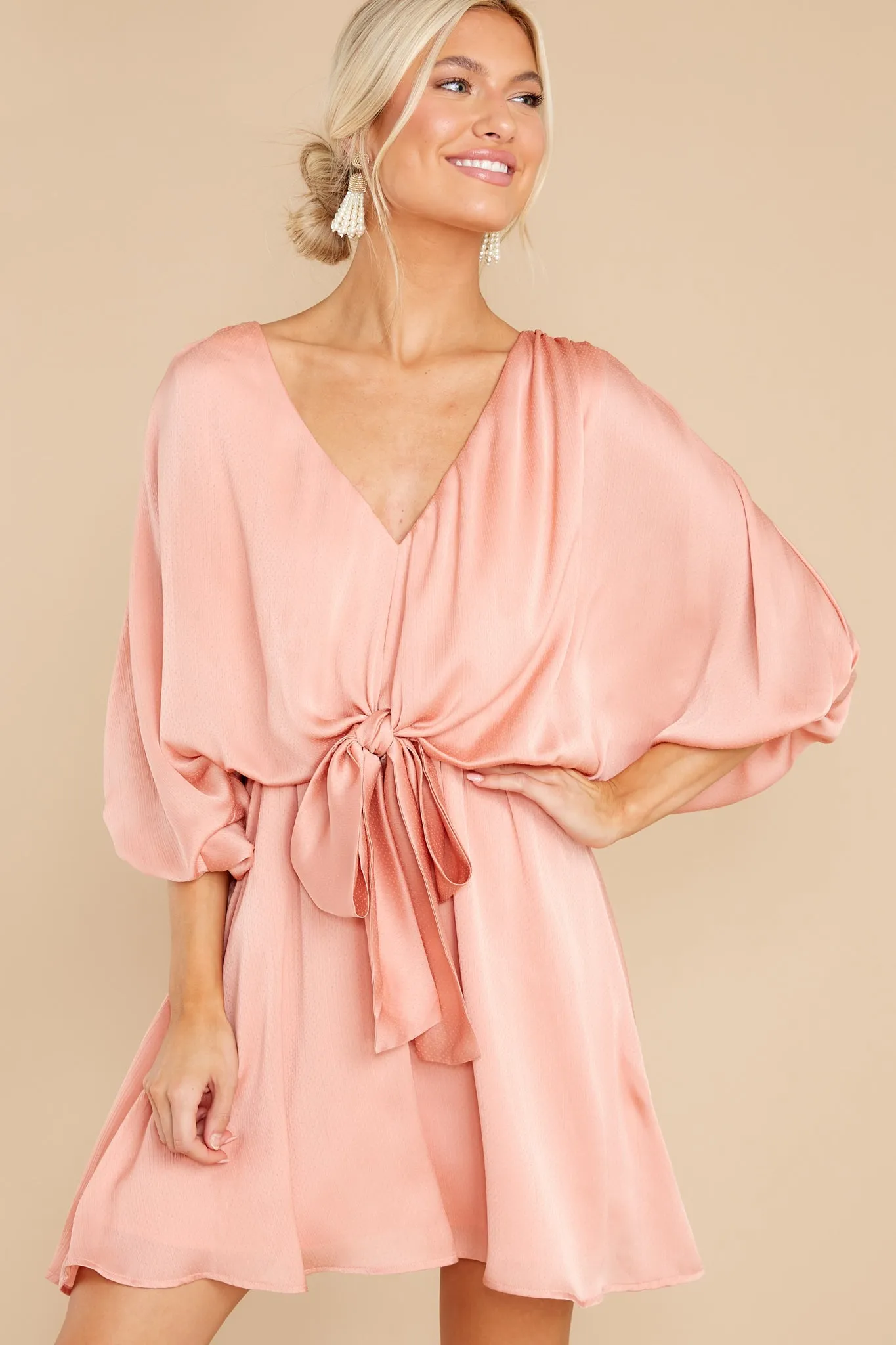 Luxurious Taste Rose Mauve Dress