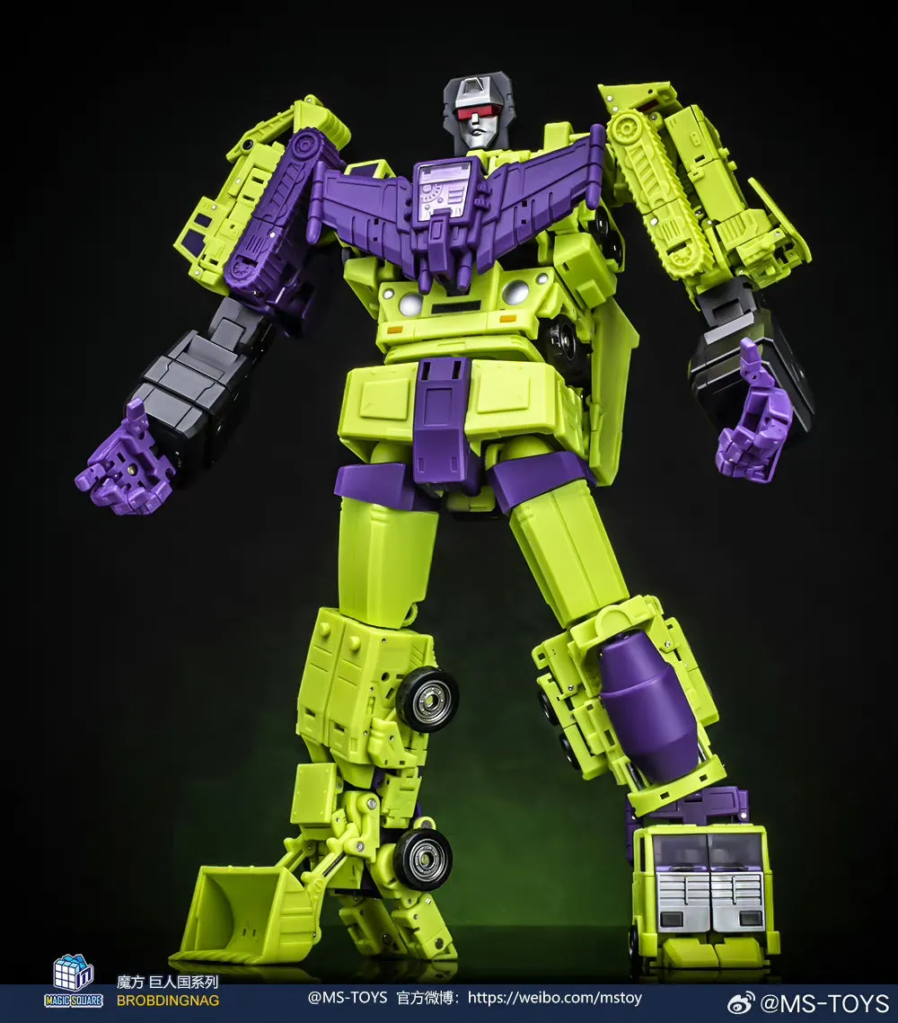 Magic Square MS Toys Constructor Devastator MS-B37A/38A MS-B39A/40A MS-B41A/B42ACombiner 3 sets Combo Repainted Version 25cm / 9.85"