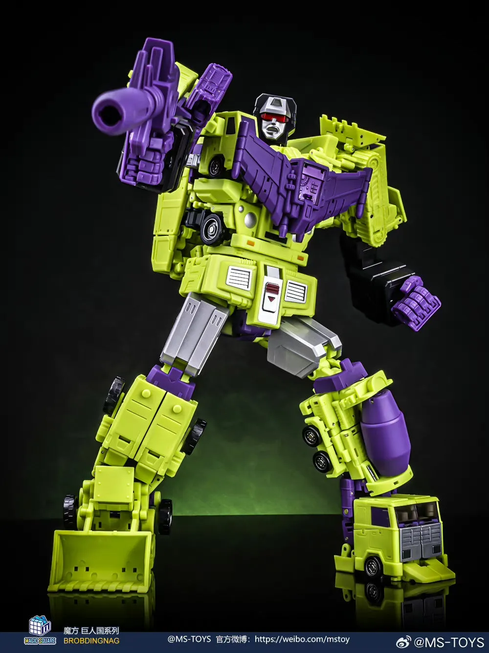 Magic Square MS Toys Constructor Devastator MS-B37A/38A MS-B39A/40A MS-B41A/B42ACombiner 3 sets Combo Repainted Version 25cm / 9.85"