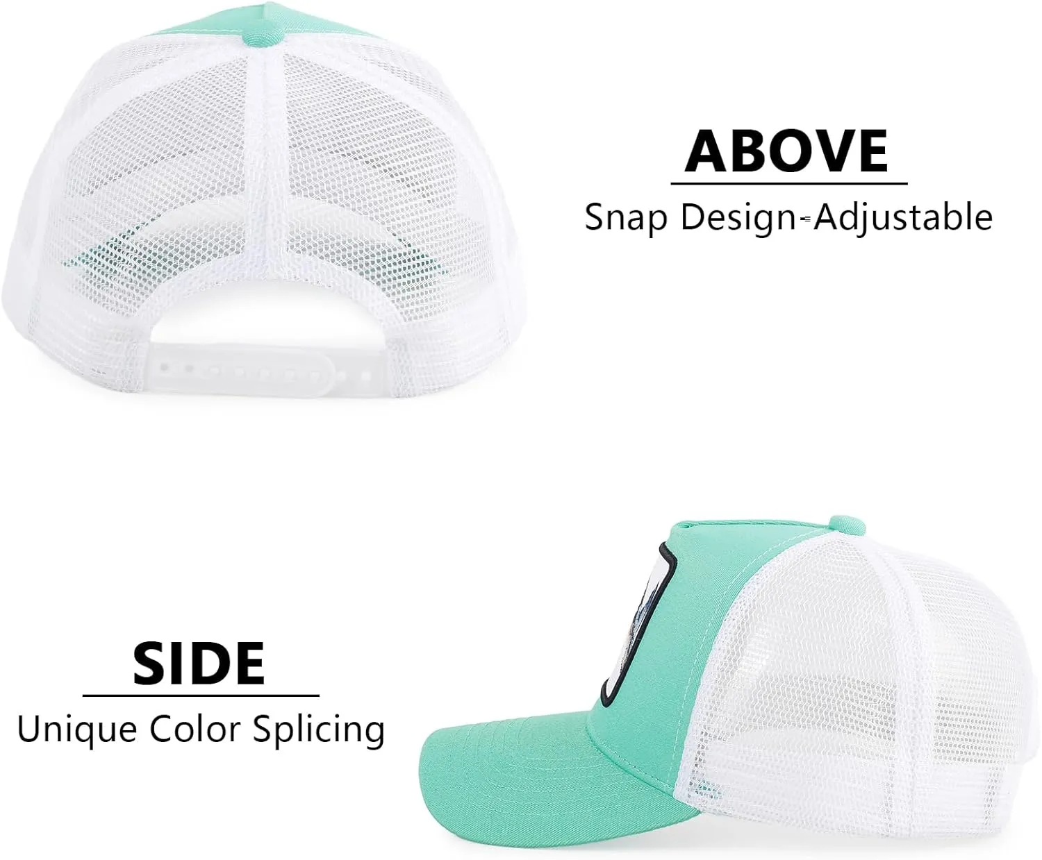 Mens Trucker Hats Mesh Snapback Animal Baseball Hats Unisex Running Sport Cap for Women Men