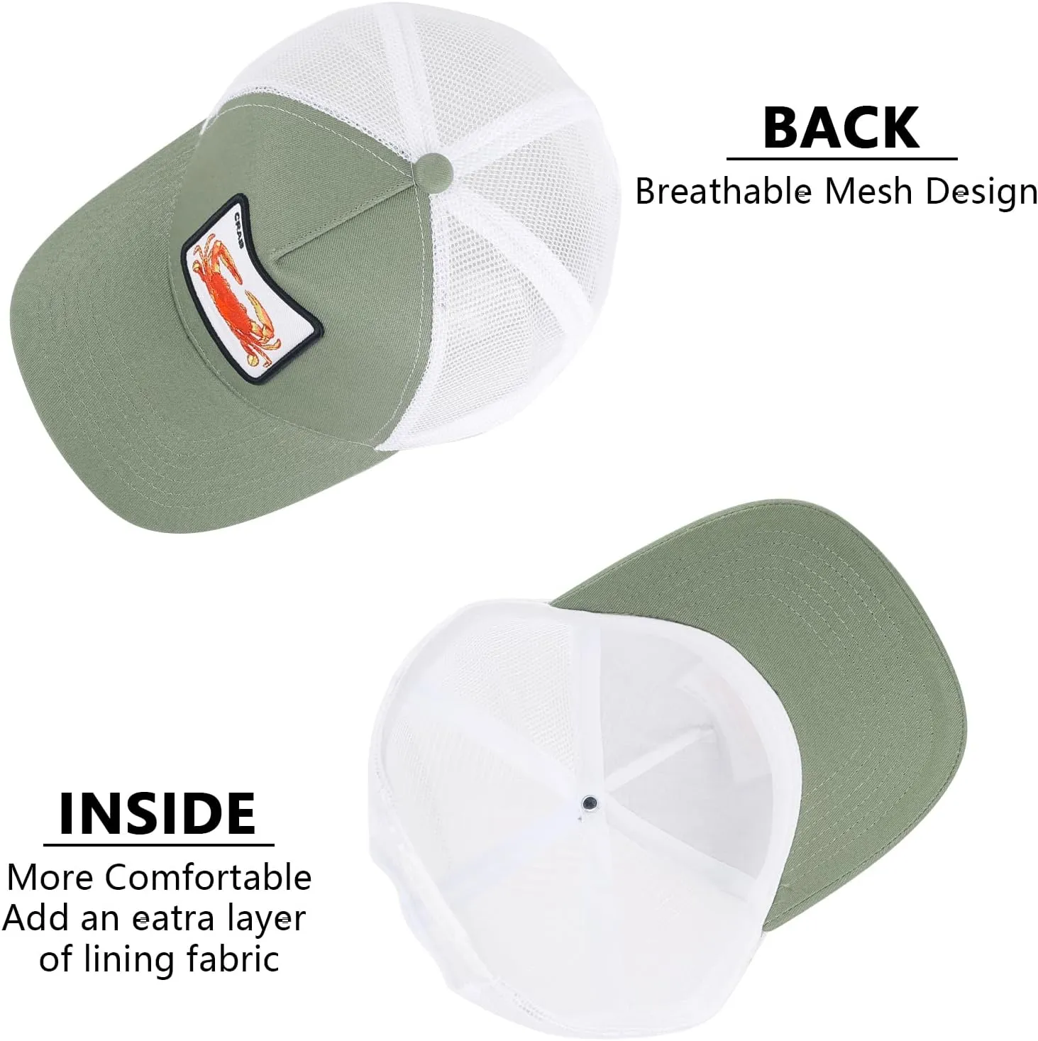 Mens Trucker Hats Mesh Snapback Animal Baseball Hats Unisex Running Sport Cap for Women Men