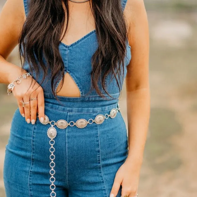 Mini Silver Concho Belt
