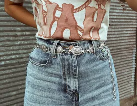 Mini Silver Concho Belt