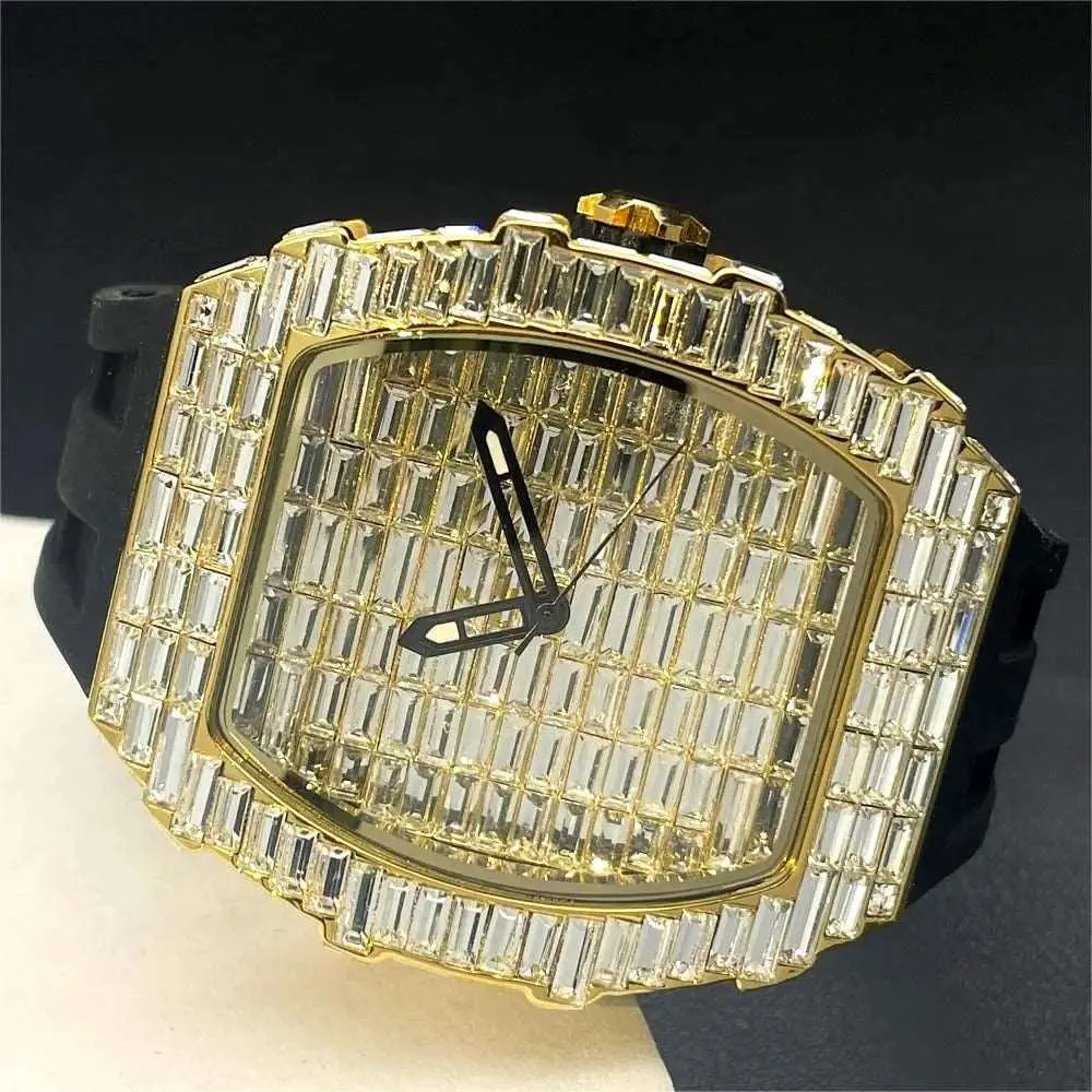 MISSFOX Tonneau Quartz Watch with Decorative Bezel