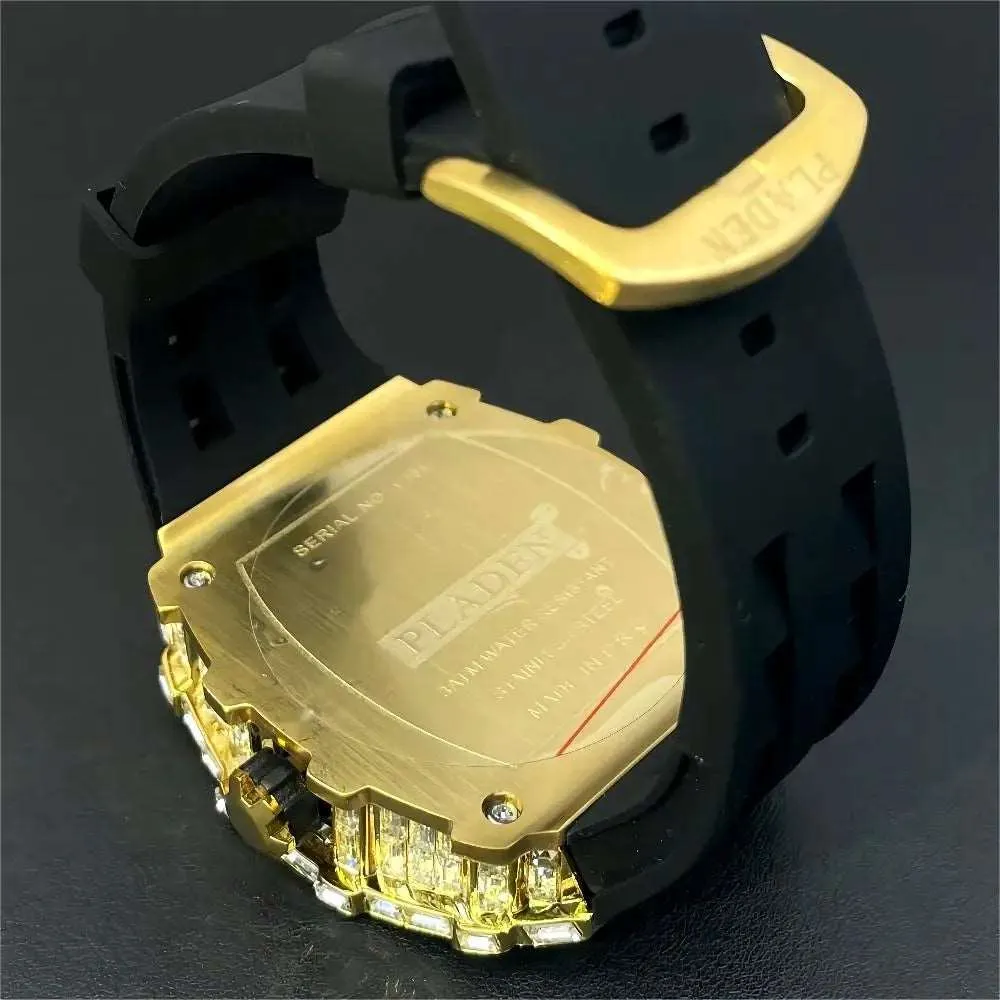 MISSFOX Tonneau Quartz Watch with Decorative Bezel