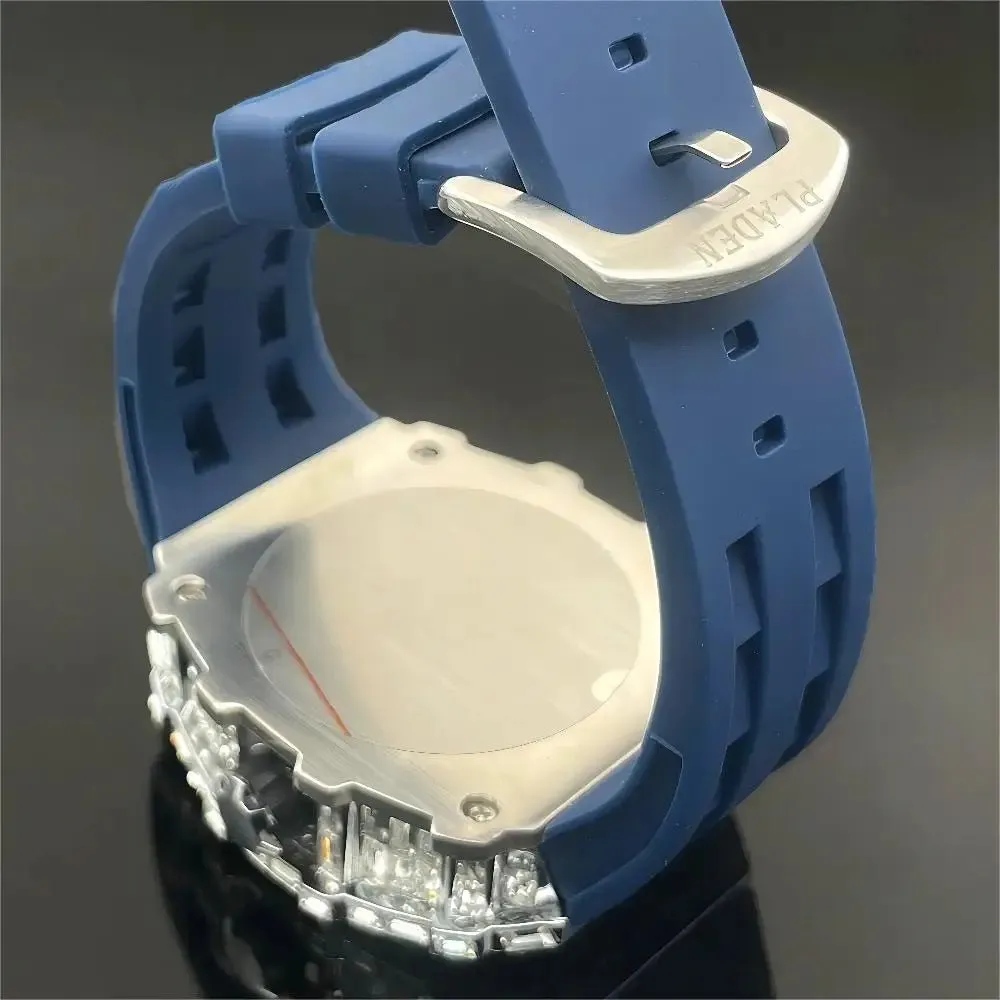 MISSFOX Tonneau Quartz Watch with Decorative Bezel
