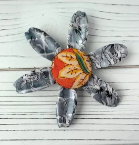 Oversize Decoupage Flower Pin