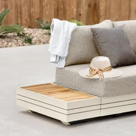 Panama Teak Side Table in Latte