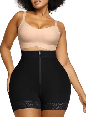 SHAPELLX Butt Lifter Shapewear Tummy Control Shorts For Women Waist Cincher With Hook Zipper Closure Body Shaper Wear