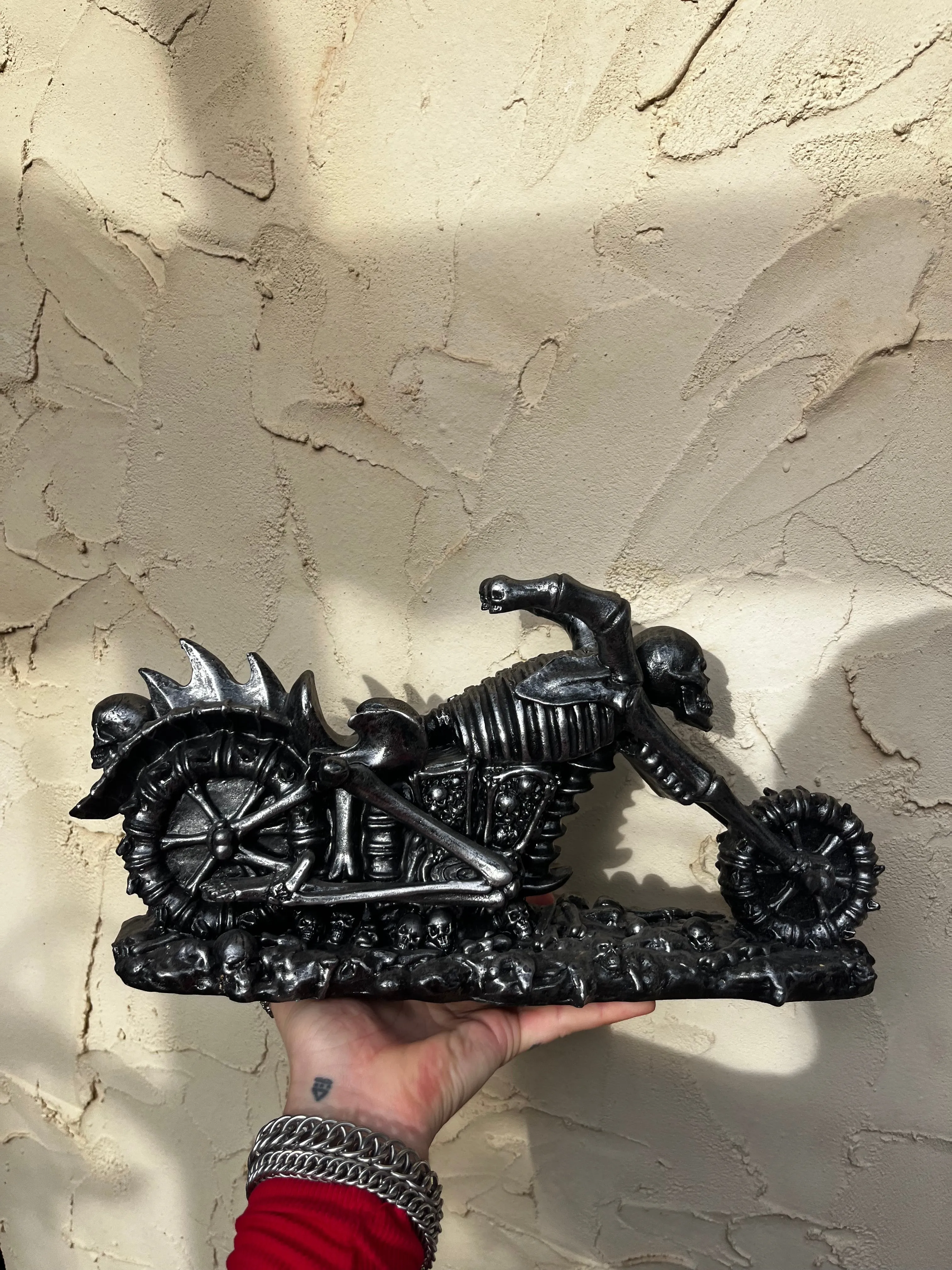 Skeleton Motorbike Jewelry Holder